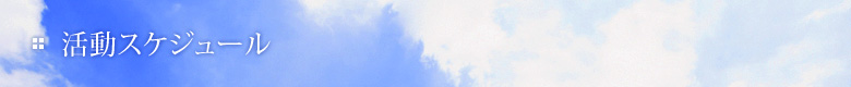 活動スケジュール